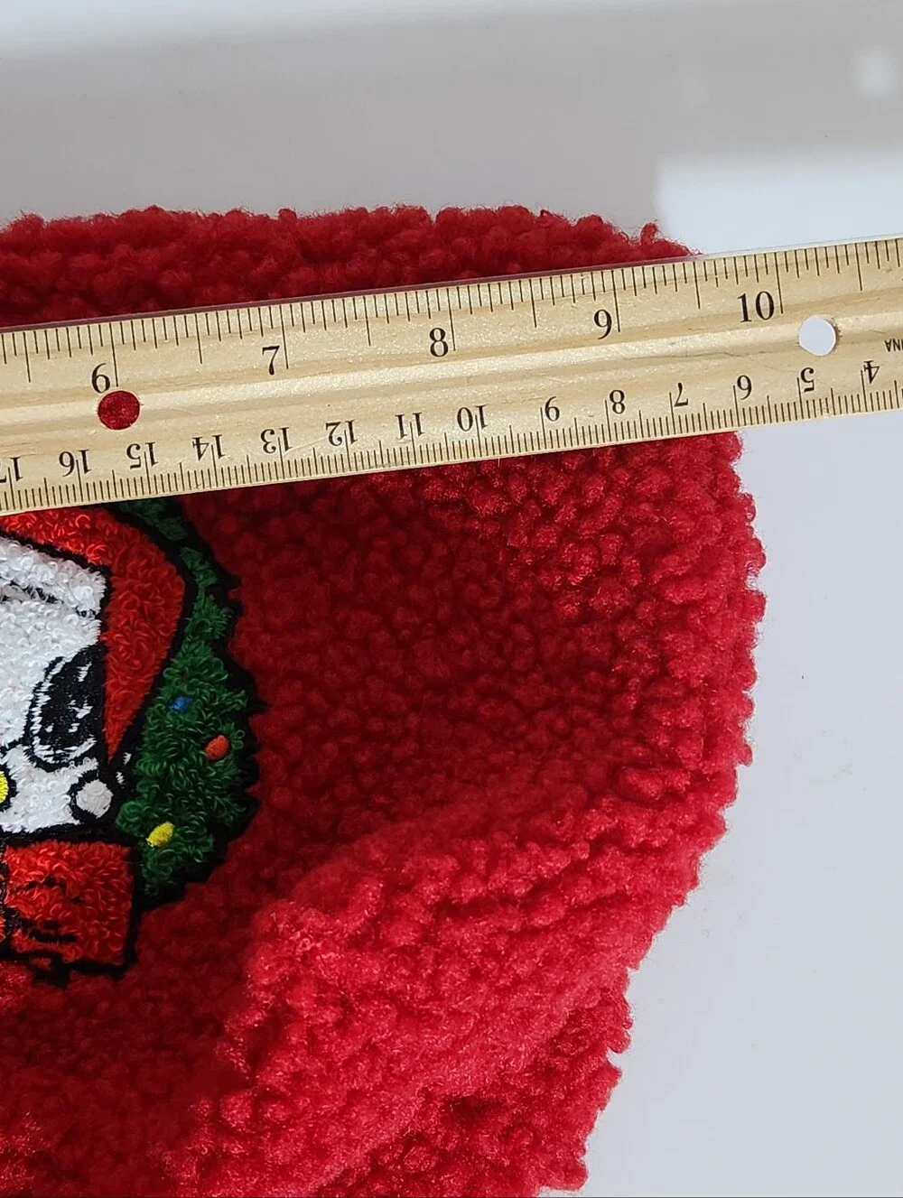 Maurices Snoopy and Woodstock Red Christmas Sherpa Makeup Bag NWT